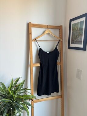 Wilfred Black V-Neck Slip Dress